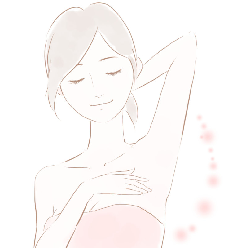 サラサラな脇