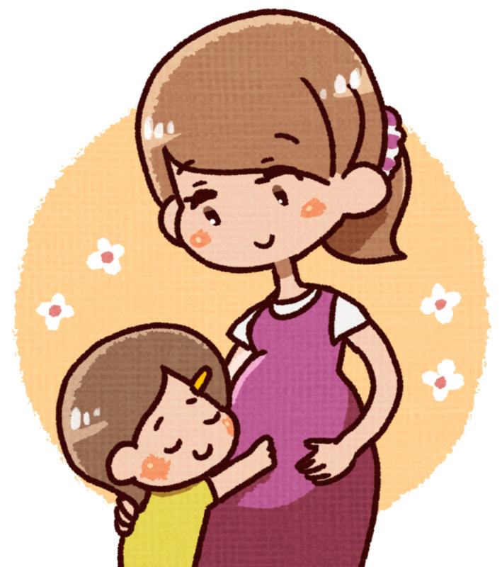 子供と妊婦さん