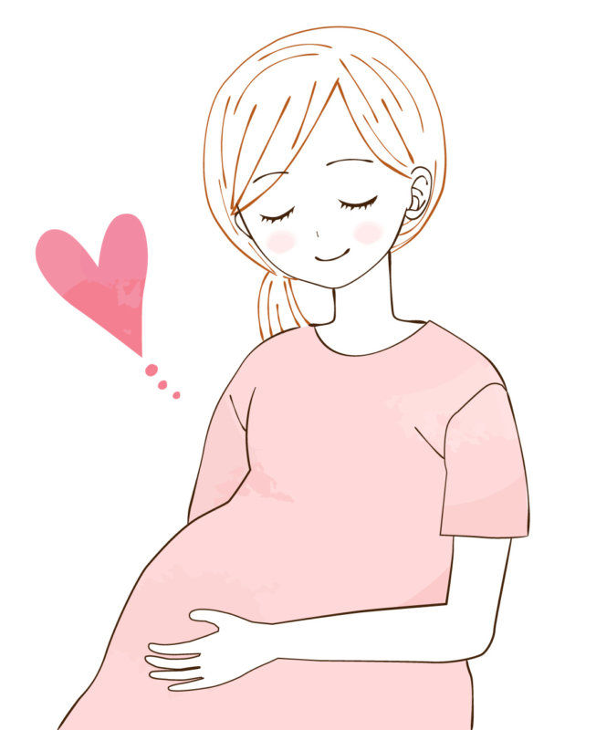 幸せな妊婦さん